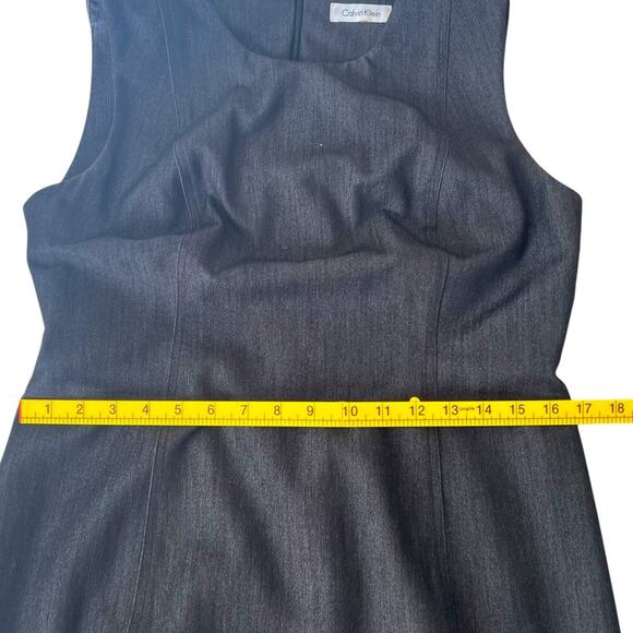 Calvin Klein Women's Career Sheath Dress Dark Charcoal Approximate Size 10 - Picture 8 of 9